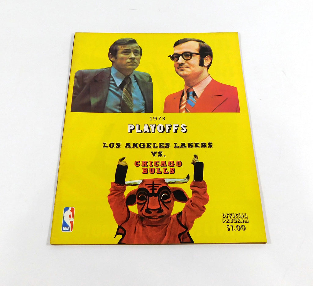 1972-73 Los Angeles Lakers vs Chicago Bulls NBA Basketball Playoff Program A