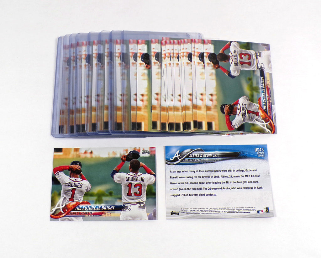 Lot of (26) 2018 Topps Update Ronald Acuna Jr/Ozzie Albies #US143 Rookies Braves