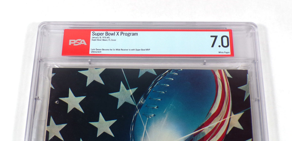 1976 Super Bowl X 10 Football Program Steelers vs Cowboys 1-18-76 PSA 7 Pic2