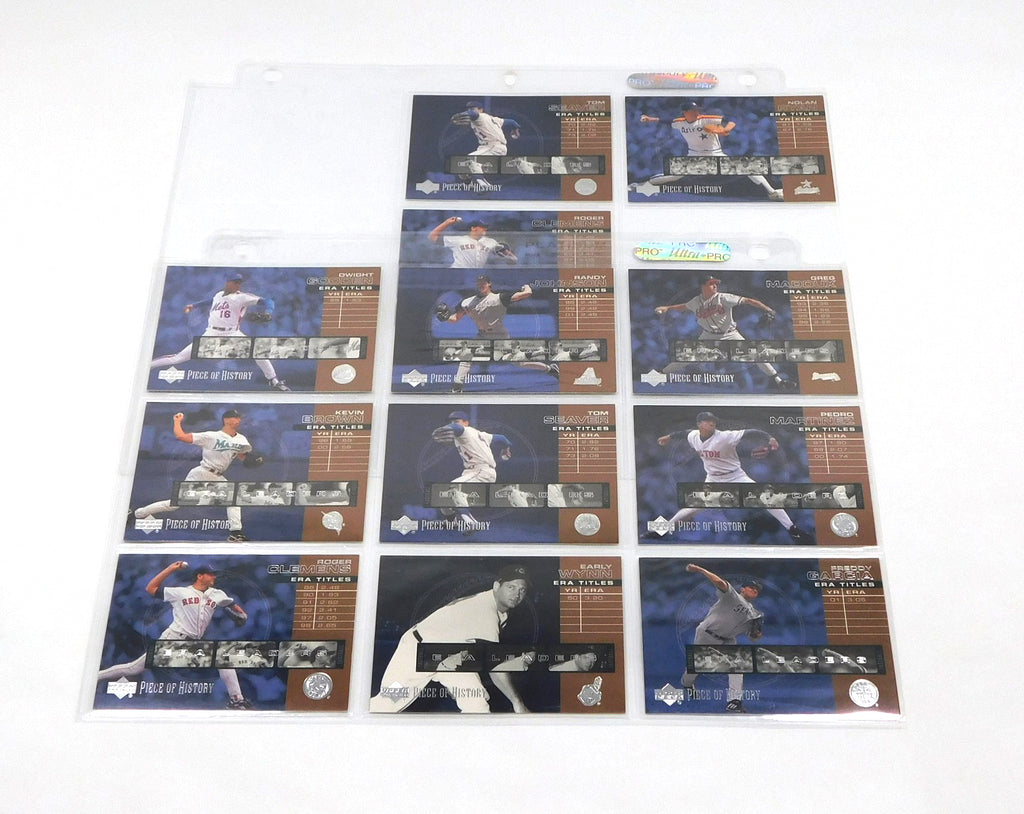 2002 UD Piece of History ERA Leaders Baseball Insert Set (10) in Sheets
