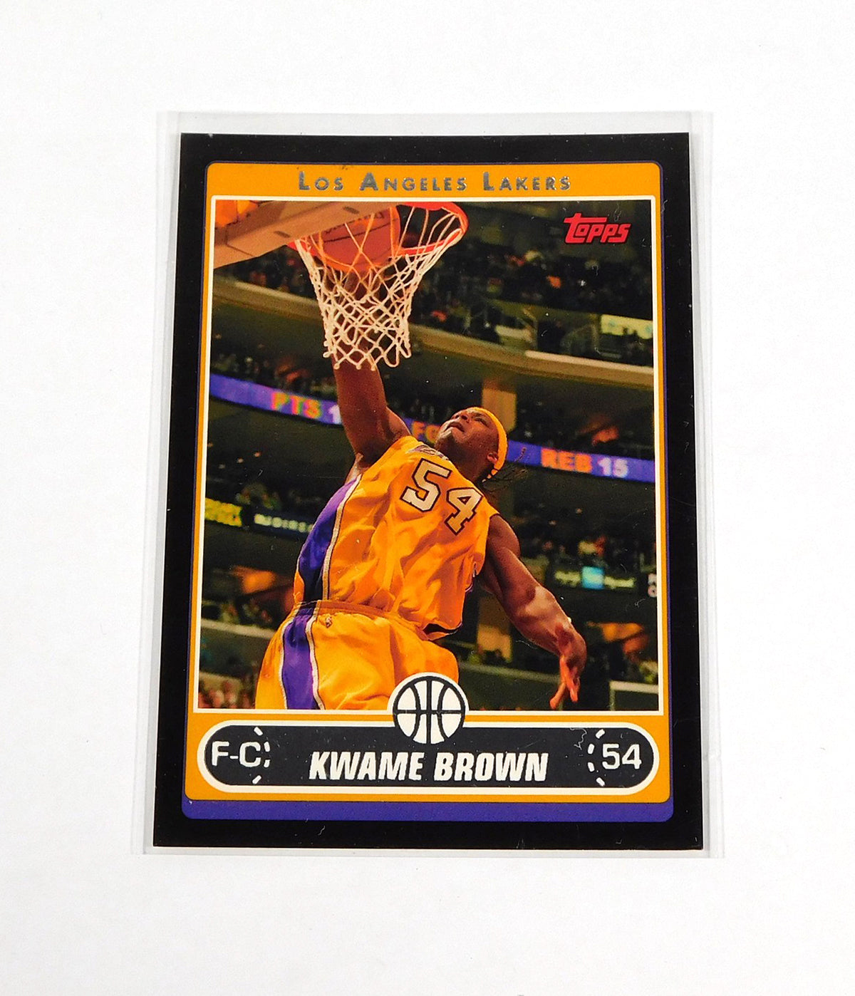 2006-07 Topps Black Kwame Brown #29 Rookie Lakers /99