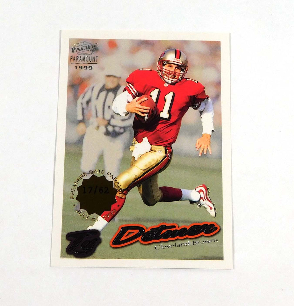1999 Paramount Premiere Date Ty Detmer #61 Browns /62