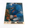 1966 Detroit Lions at Green Bay Packers NFL Football Program 10-2-66