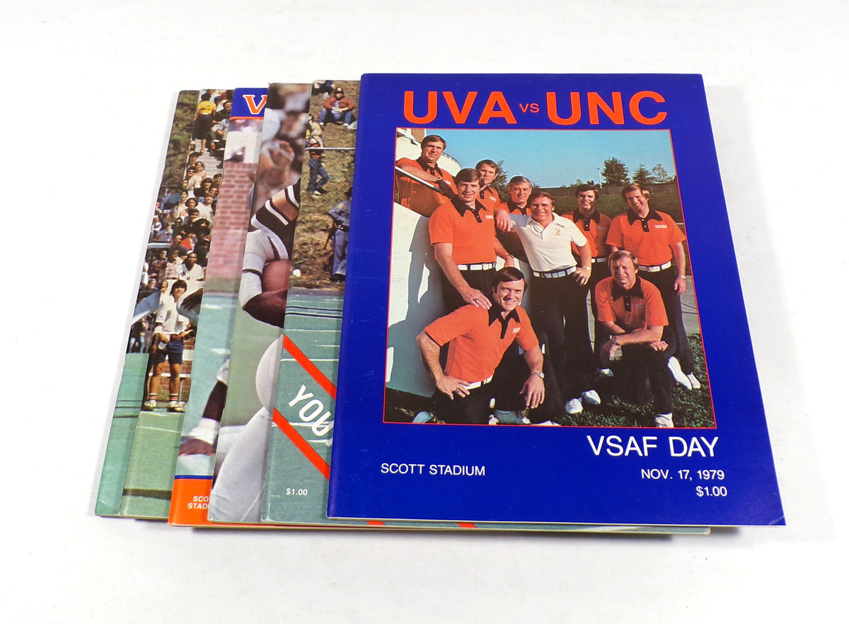 Lot of (6) Different 1979 Virginia College Football Programs