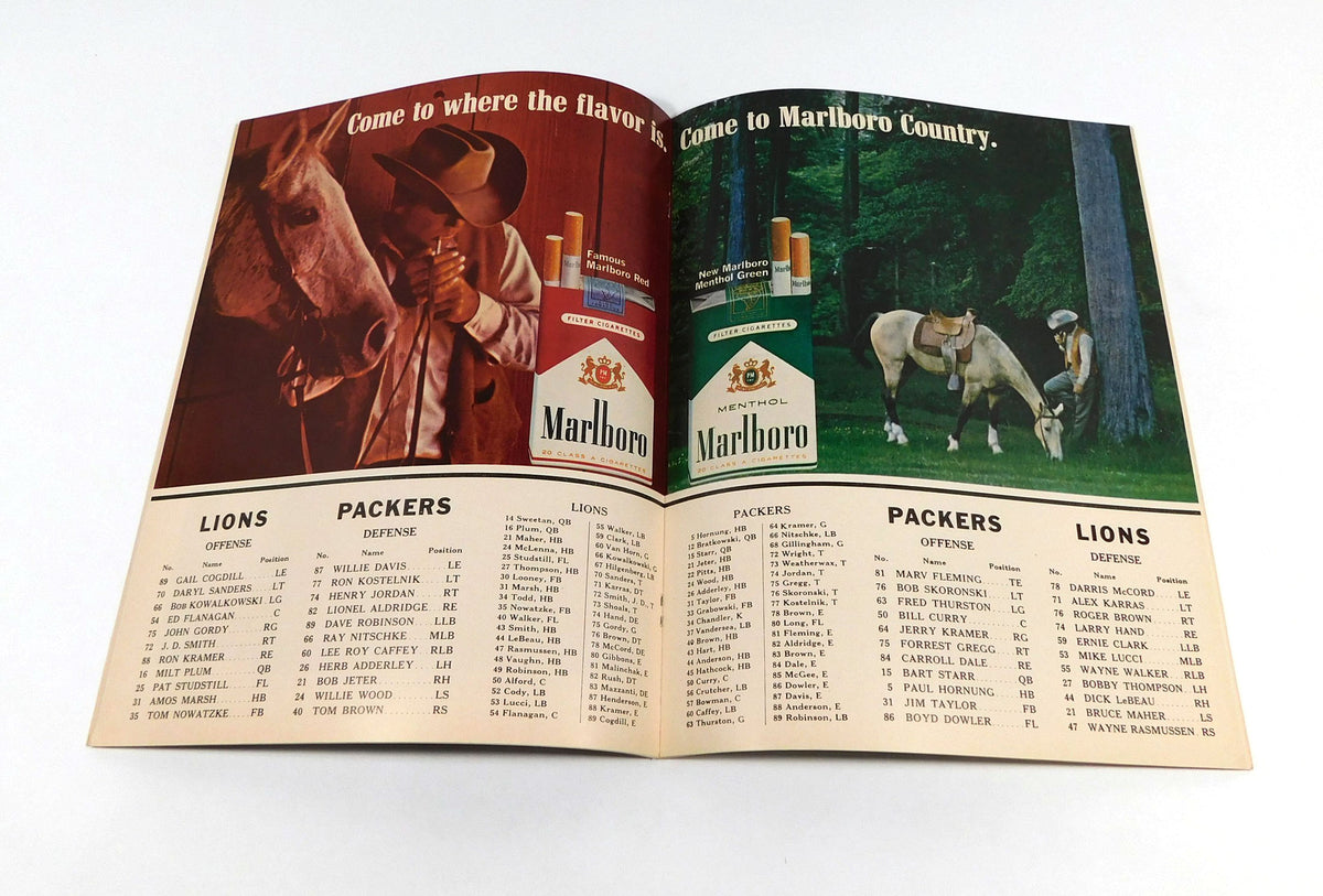1966 Detroit Lions at Green Bay Packers NFL Football Program 10-2-66 Pic2