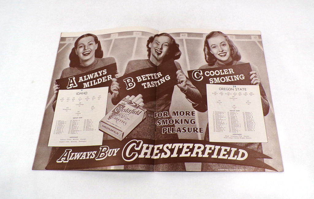1945 Idaho at Oregon State College Football Program 11-3-45 Pic2