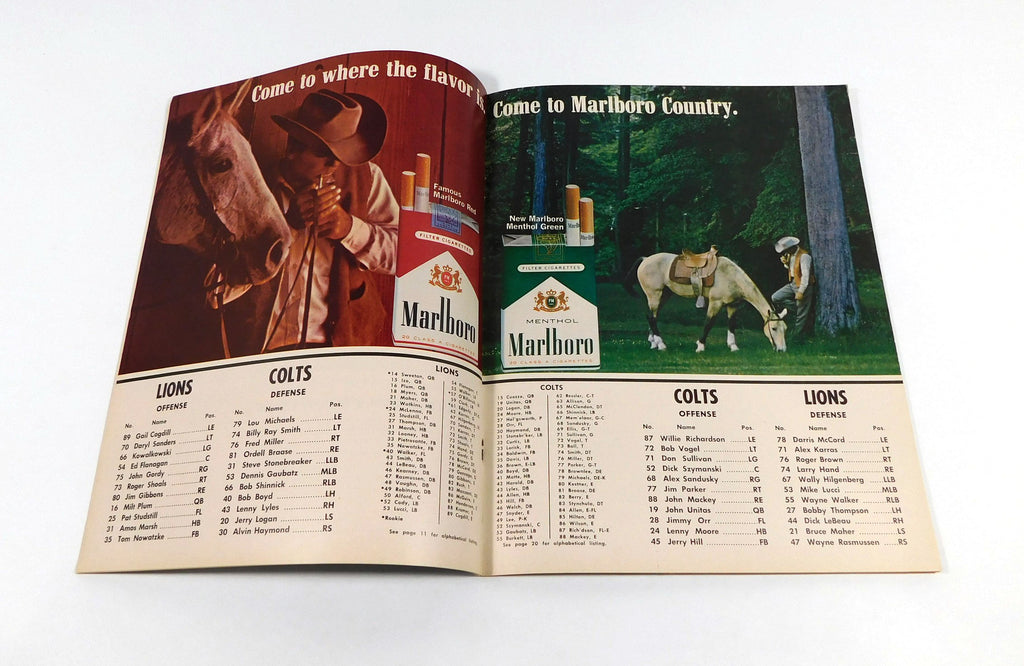1966 Baltimore Colts at Detroit Lions NFL Football Program 9-1-66 Pic2