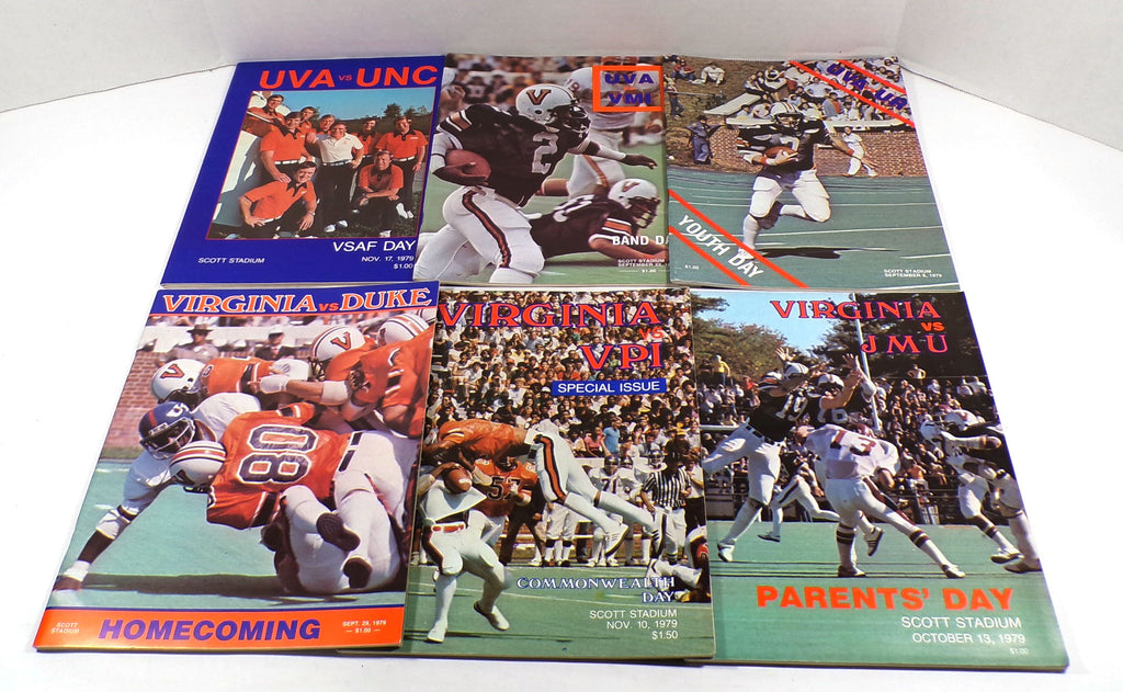 Lot of (6) Different 1979 Virginia College Football Programs Pic2