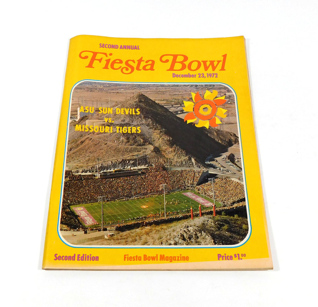 1972 Missouri at Arizona State Fiesta Bowl College Football Program 12-23-72