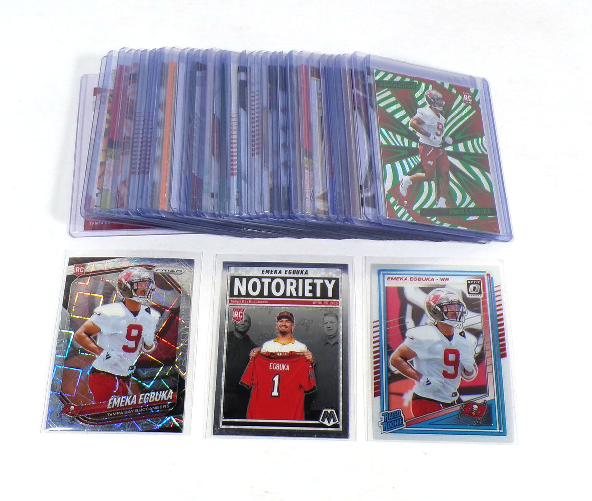 Lot of (38) Assorted 2025 Panini Brands Emeka Egbuka Rookies Buccaneers