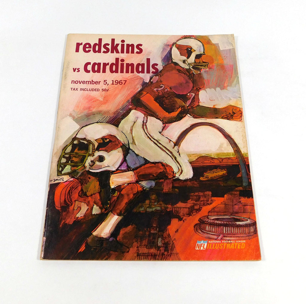 1967 St. Louis Cardinals at Washington Redskins NFL Football Program 11-5-67