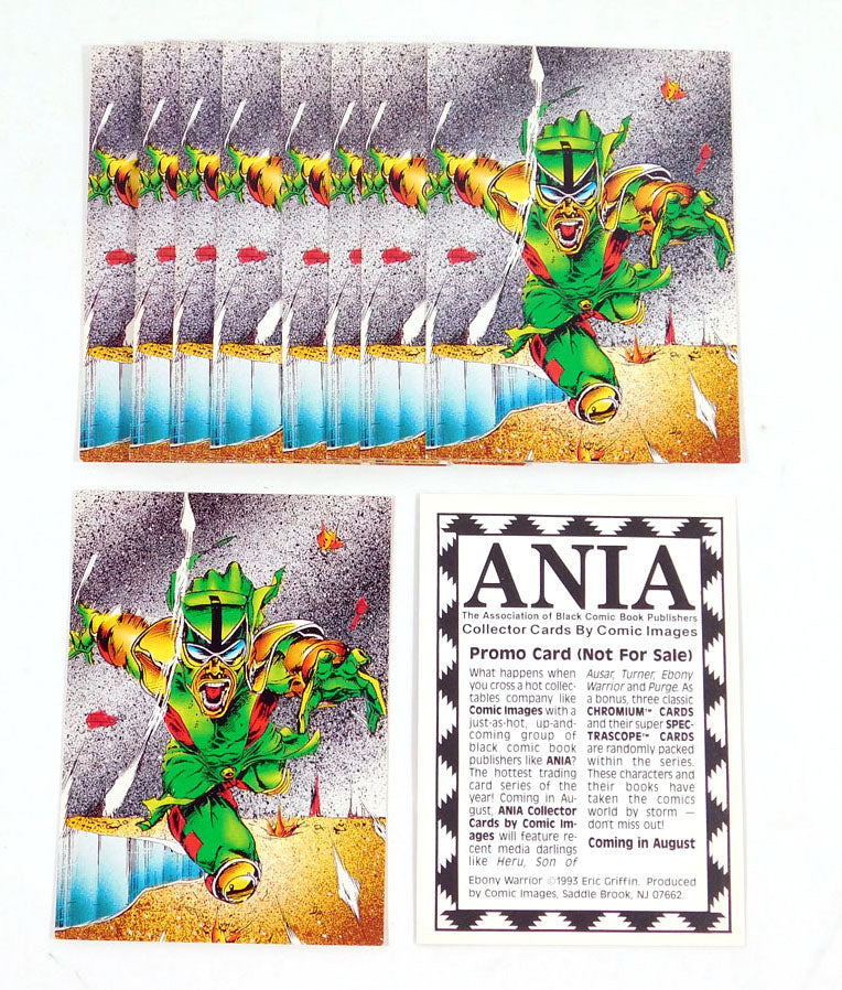Lot of (10) 1993 Comic Images Ania Ebony Warrior Promo Card (Unnumbered) Nm/Mt