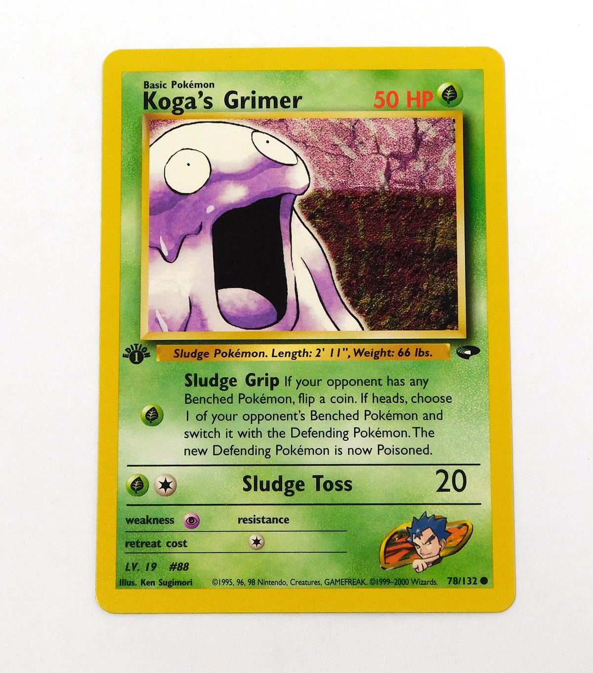 Pokemon Gym Challenge Koga's Grimer 1st Edition 78/132 DA043194