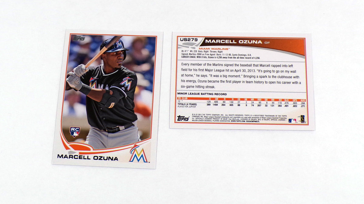 Lot of (13) 2013 Topps Update Marcell Ozuna #US279 Rookies Marlins Pic2