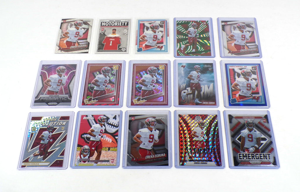 Lot of (38) Assorted 2025 Panini Brands Emeka Egbuka Rookies Buccaneers Pic2