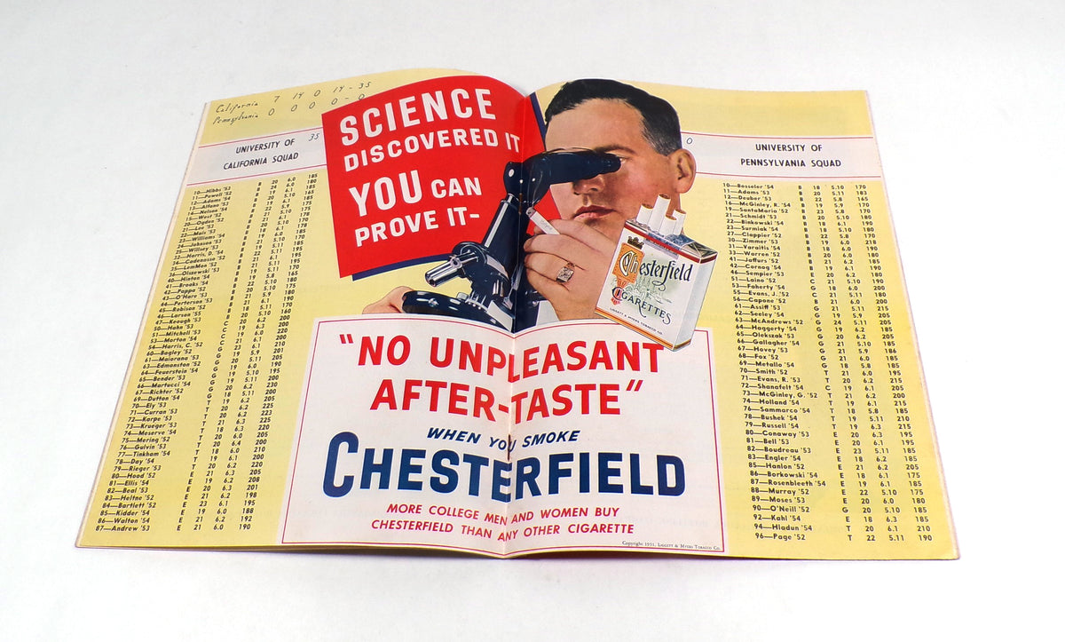 1951 California at Pennsylvania College Football Program 9-29-51 Pic2