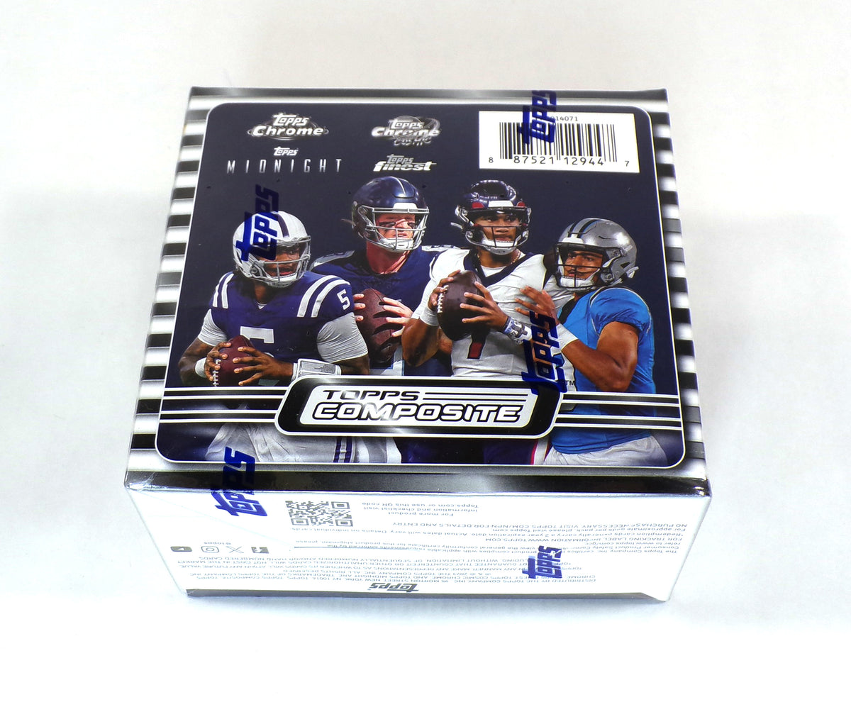 2023 Topps Composite Football Mega Box Sealed (6 Packs) Blue & Orange Spark Pic2