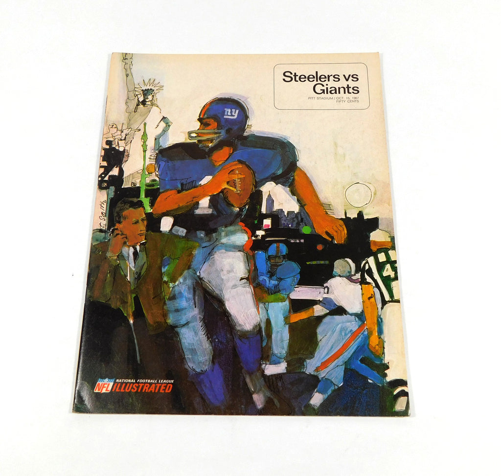 1967 New York Giants at Pittsburgh Steelers NFL Football Program 10-15-67