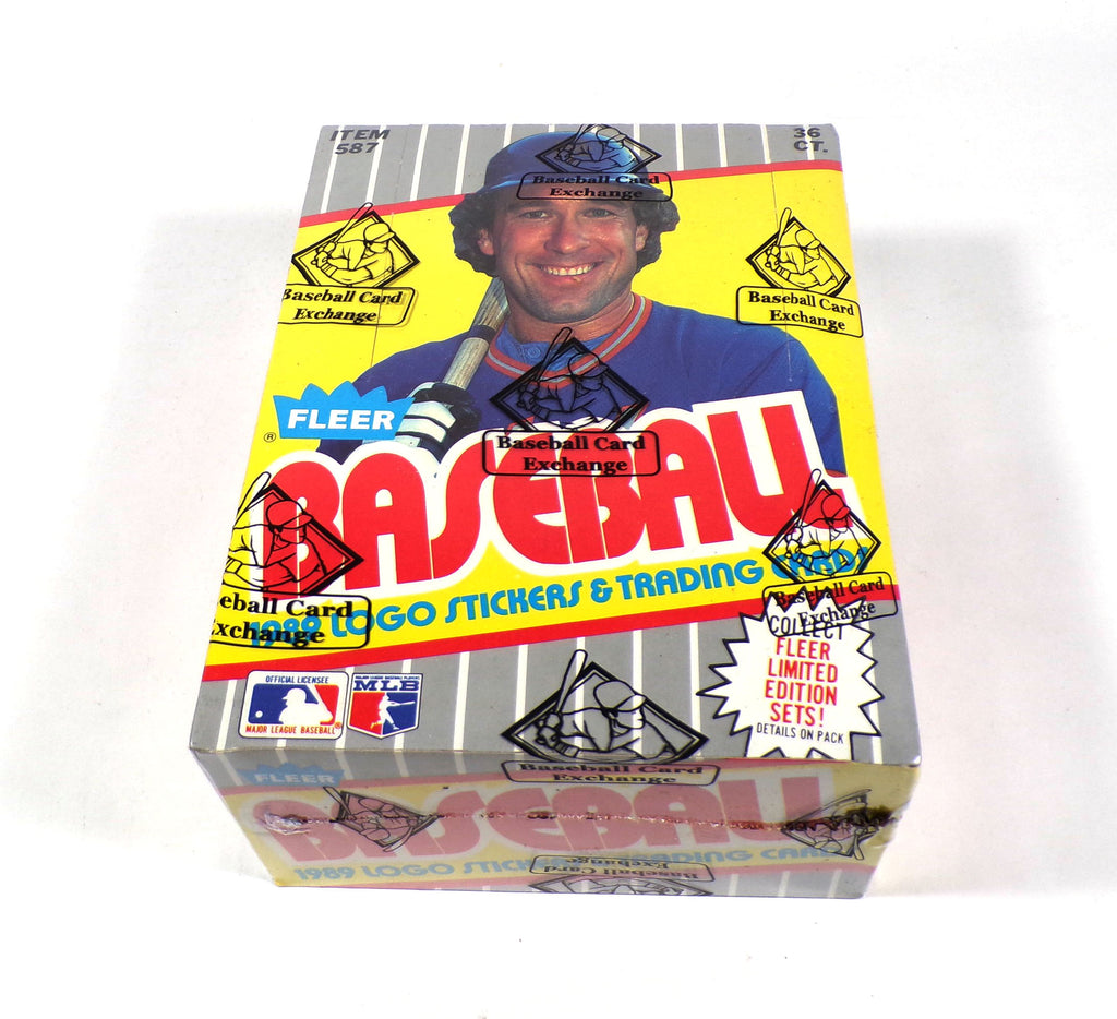 1989 Fleer Baseball Box (36 Pks) Code 90342 BBCE Wrapped FASC From A Sealed Case