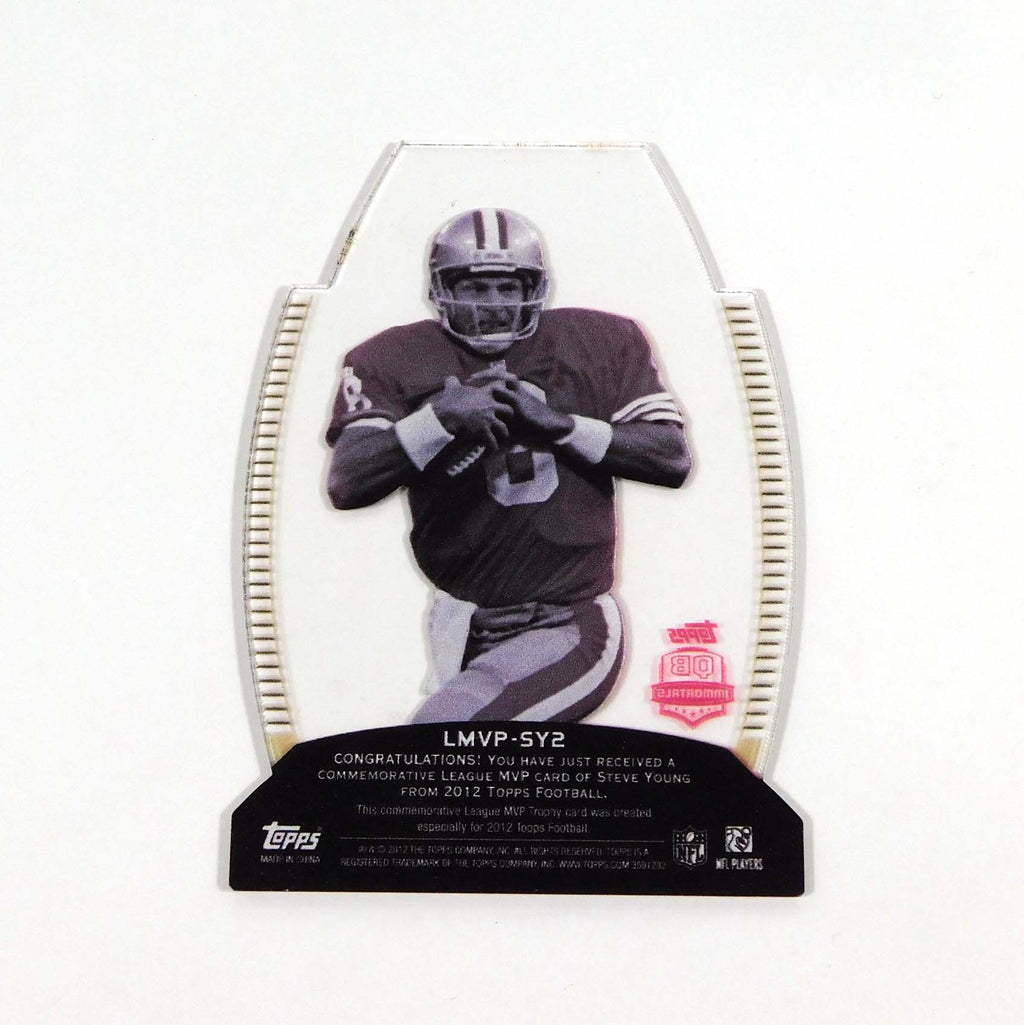2012 Topps Steve Young NFL MVPs #LMVP-SY2 49ers Not Serial Numbered Pic2