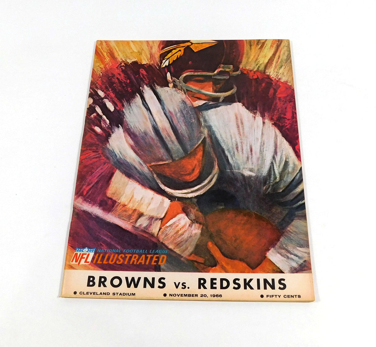 1966 Washington Redskins at Cleveland Browns NFL Football Program 11-20-66