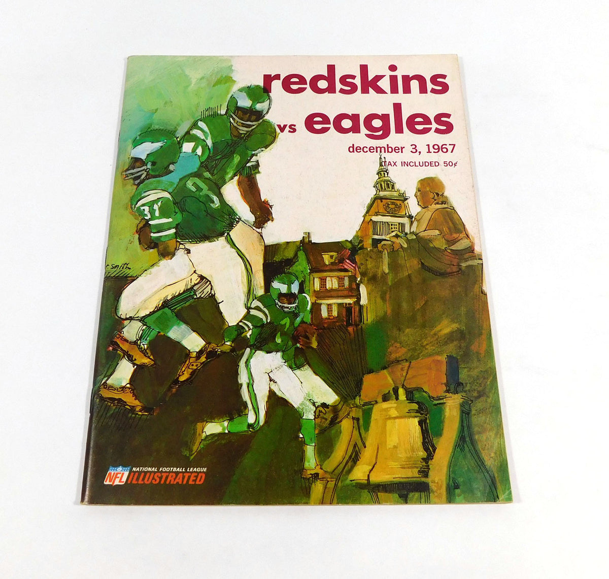 1967 Philadelphia Eagles at Washington Redskins NFL Football Program 12-3-67