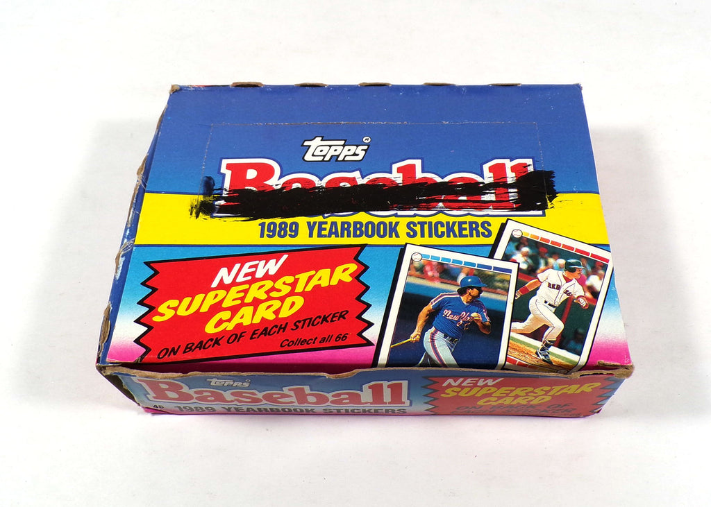 1989 Topps Baseball Yearbook Stickers Box Sealed (48 Packs)