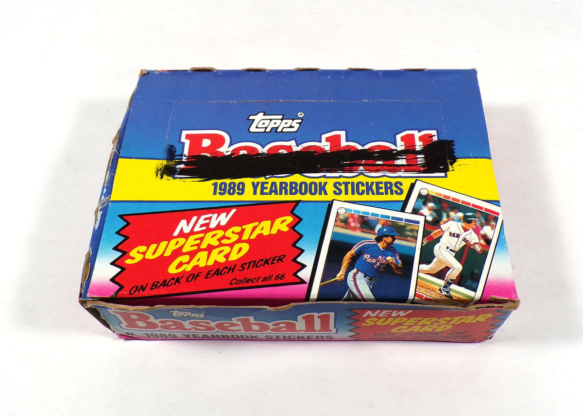1989 Topps Baseball Yearbook Stickers Box Sealed (48 Packs)