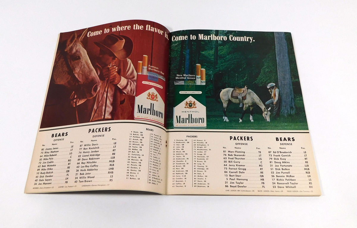 1966 Green Bay Packers at Chicago Bears NFL Football Program 10-16-66 Pic2