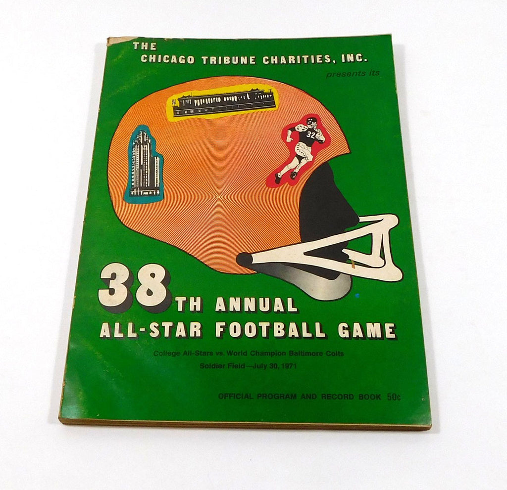 1971 Baltimore Colts vs College All-Stars Football Program 7-30-71