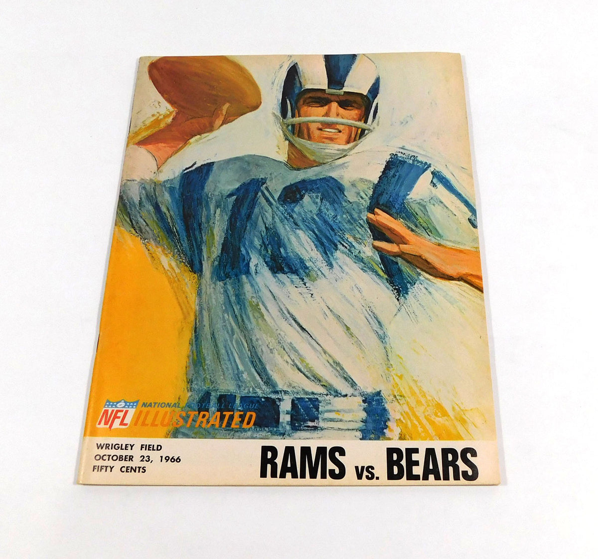 1966 Los Angeles Rams at Chicago Bears NFL Football Program 10-23-66