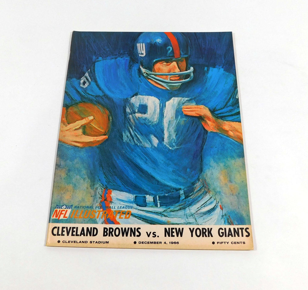1966 New York Giants at Cleveland Browns NFL Football Program 12-4-66