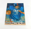 1966 New York Giants at Cleveland Browns NFL Football Program 12-4-66