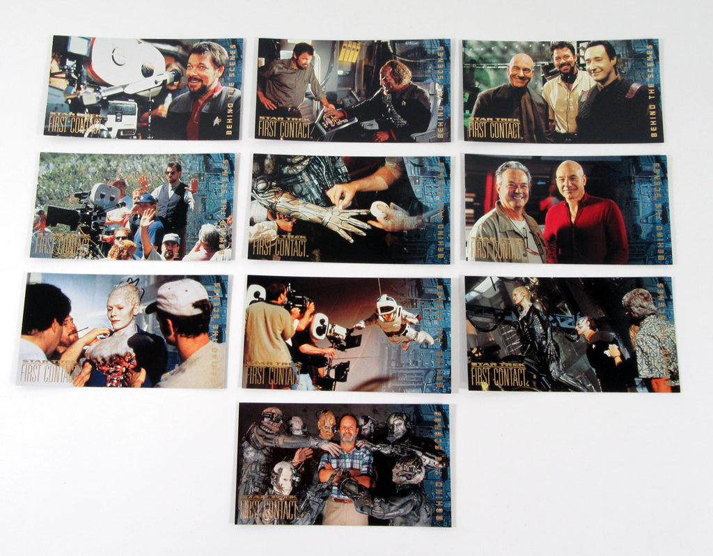 1996 Skybox Star Trek First Contact Behind The Scenes Card Set (B1-B10) Nm/Mt