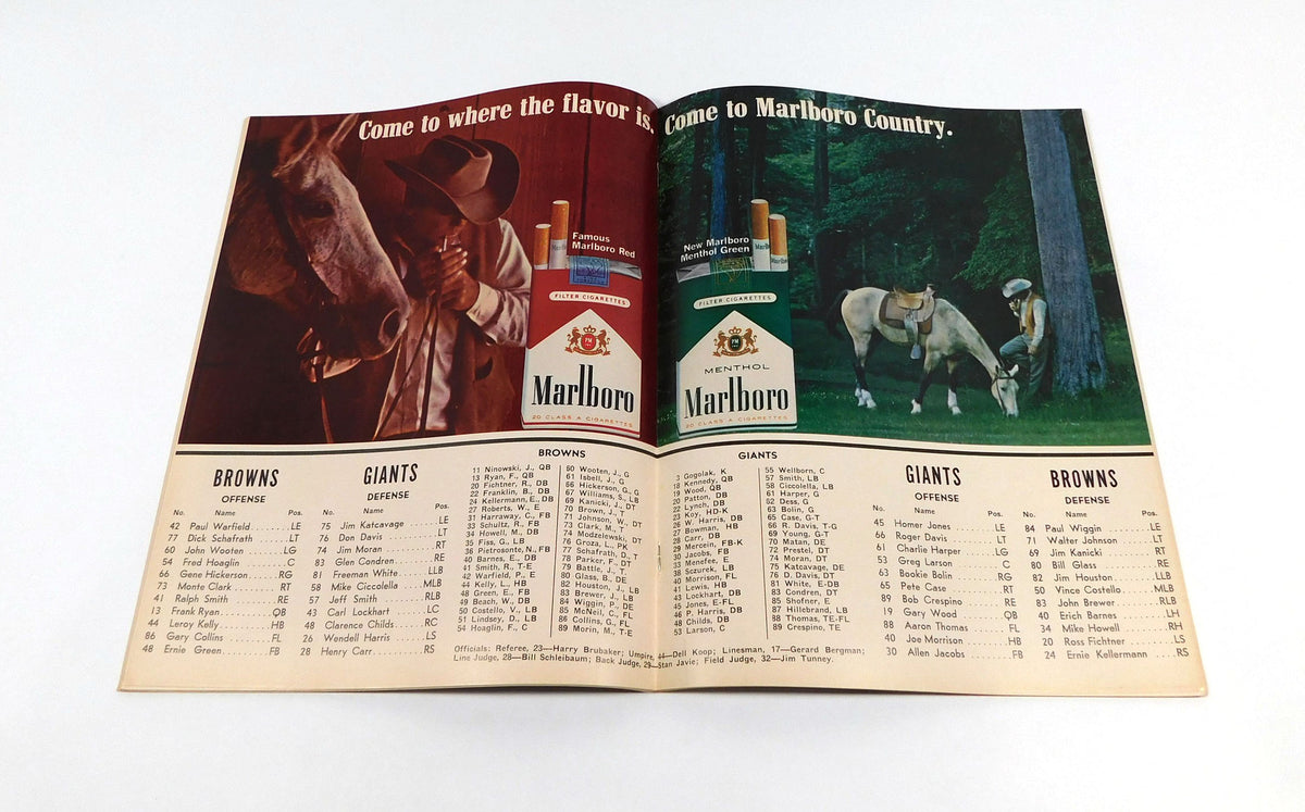 1966 New York Giants at Cleveland Browns NFL Football Program 12-4-66 Pic2