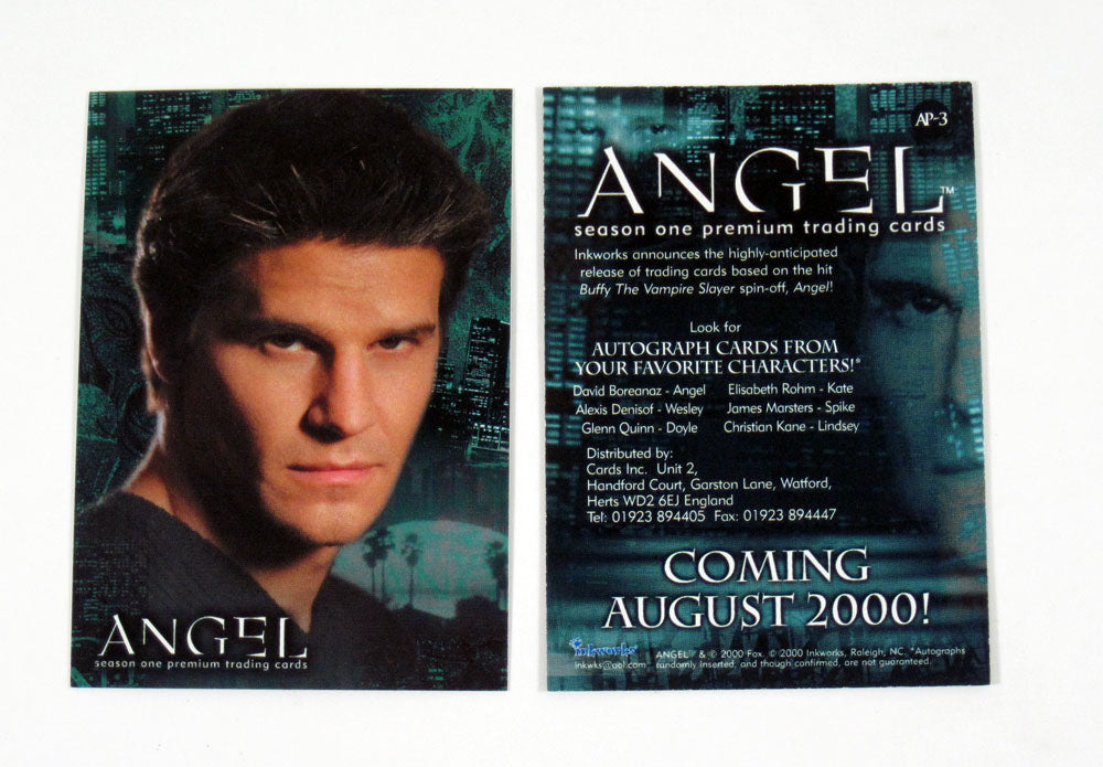 Lot of (10) 2000 Inkworks Cards Inc Angel Season 1 UK Promo Card (AP-3) Nm/Mt Pic2