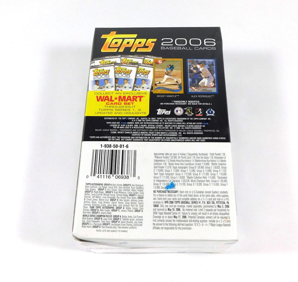 2006 Topps Baseball Series 1 Walmart Blaster Box Sealed (11 Packs) Pic2