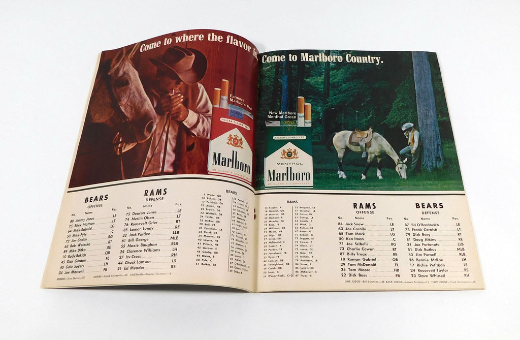 1966 Los Angeles Rams at Chicago Bears NFL Football Program 10-23-66 Pic2
