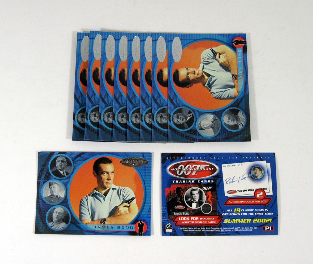 Lot of (10) 2002 Rittenhouse James Bond 007 40th Anniversary Promo Card (P1)