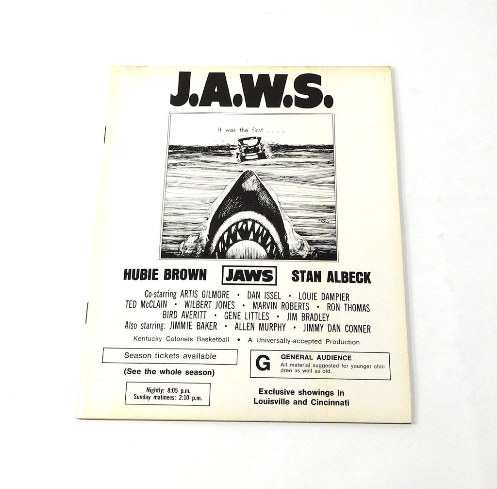 1975-76 Kentucky Colonels Basketball J.A.W.S. Media Guide