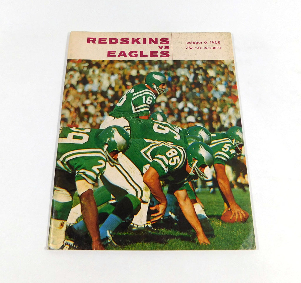 1968 Philadelphia Eagles at Washington Redskins NFL Football Program 10-6-68