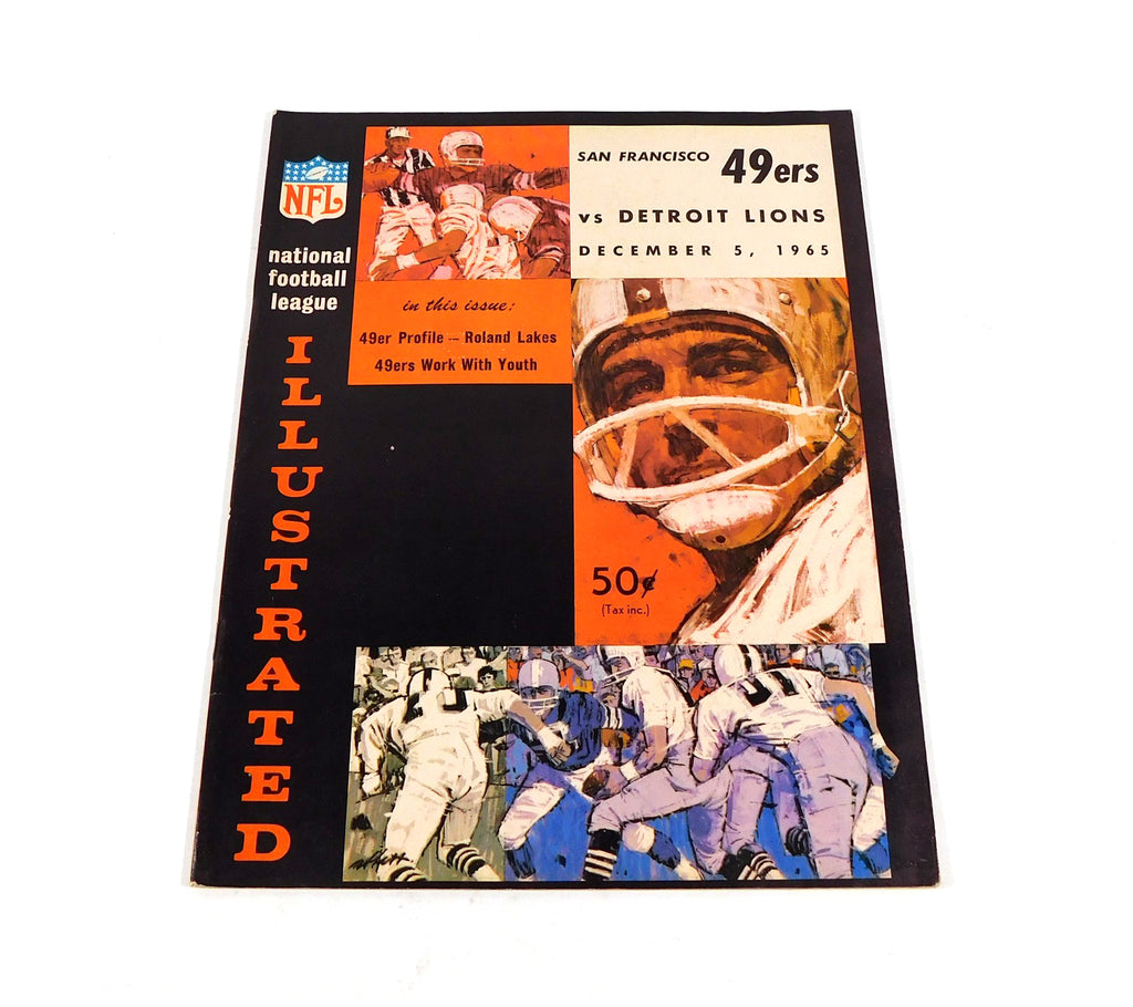 1965 Detroit Lions at San Francisco 49ers NFL Football Program 12-5-65
