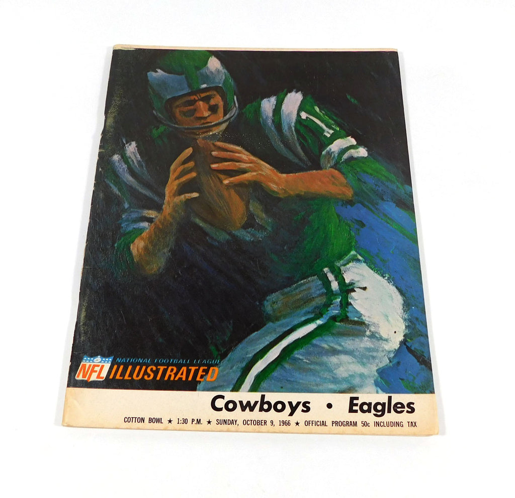 1966 Philadelphia Eagles at Dallas Cowboys NFL Football Program 10-9-66