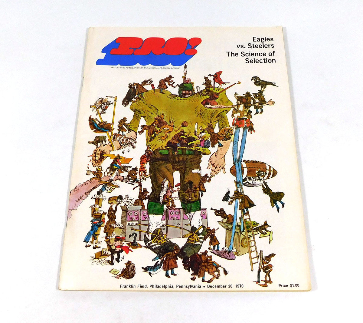 1970 Pittsburgh Steelers at Philadelphia Eagles NFL Football Program 12-20-70