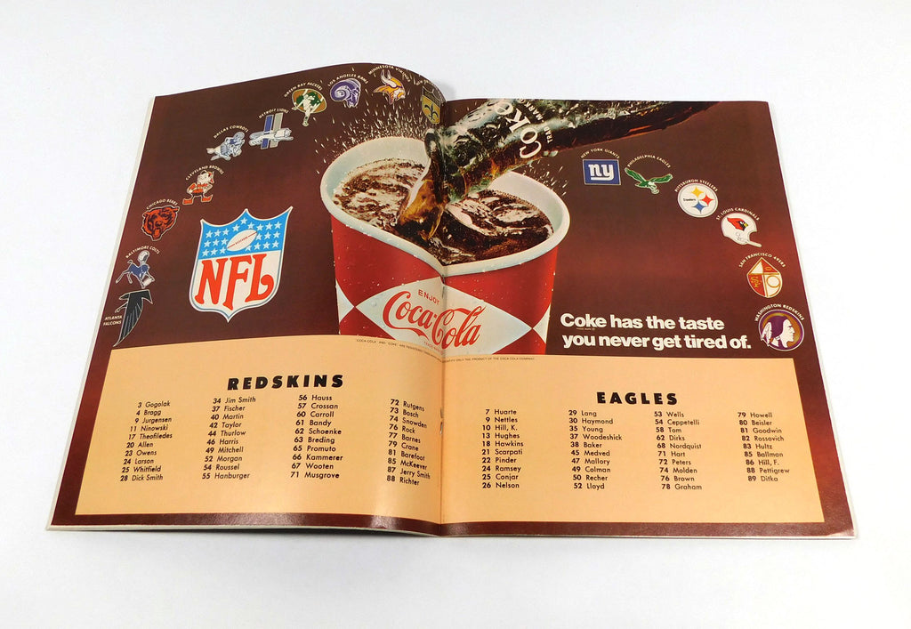 1968 Philadelphia Eagles at Washington Redskins NFL Football Program 10-6-68 Pic2