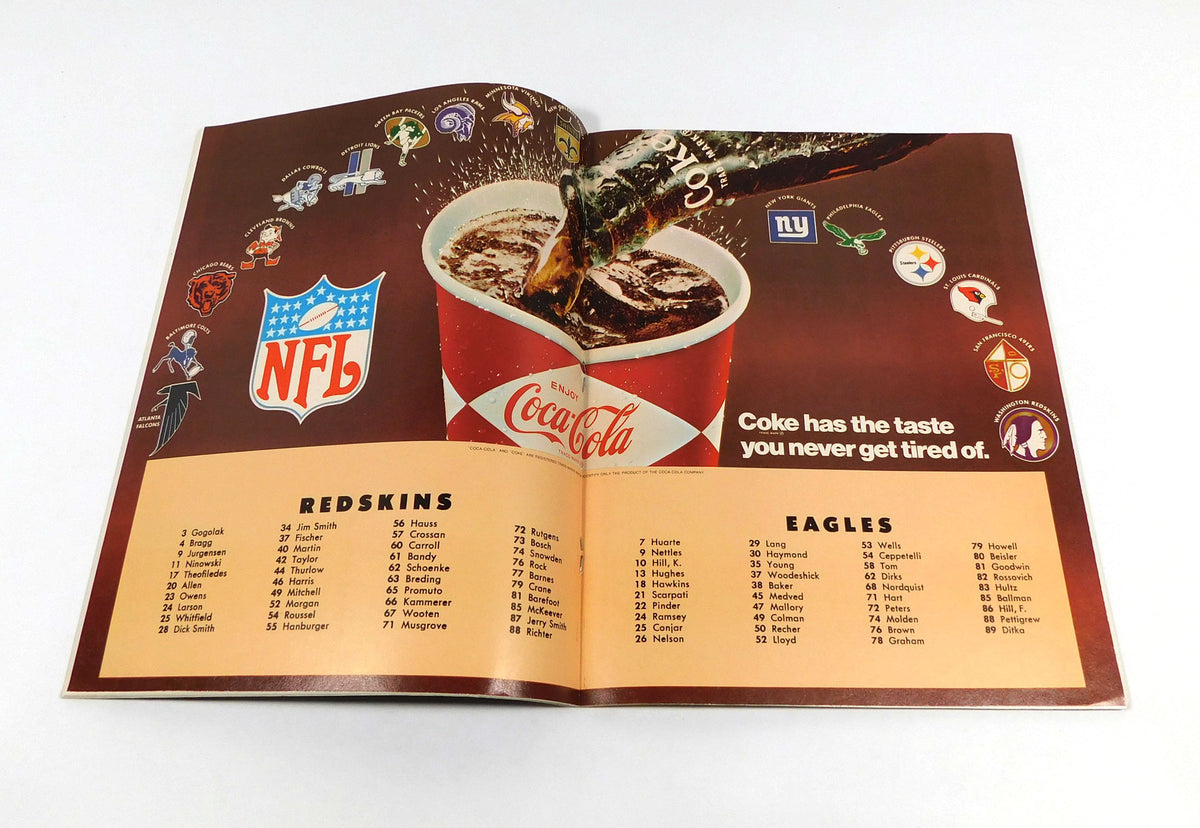 1968 Philadelphia Eagles at Washington Redskins NFL Football Program 10-6-68 Pic2