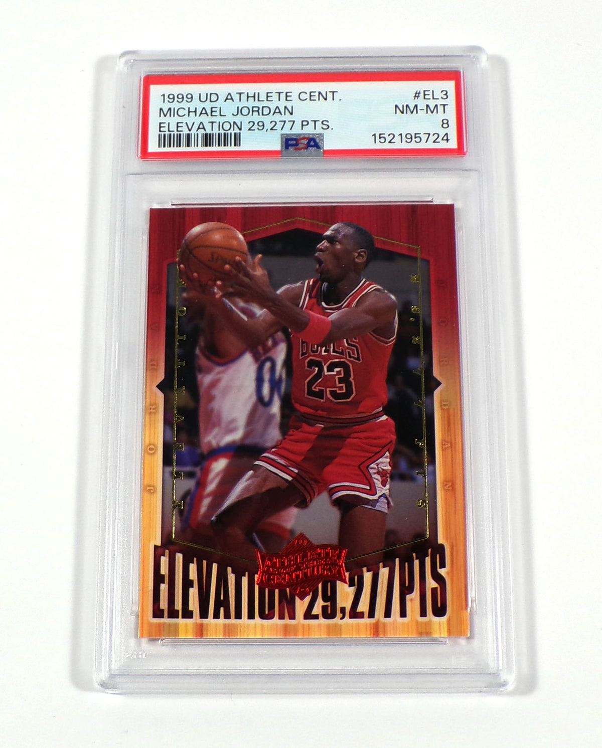1999-00 Upper Deck Michael Jordan Athlete of the Century Elevation #EL3 PSA 8
