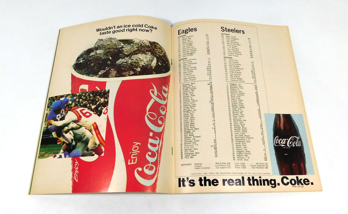 1970 Pittsburgh Steelers at Philadelphia Eagles NFL Football Program 12-20-70 Pic2