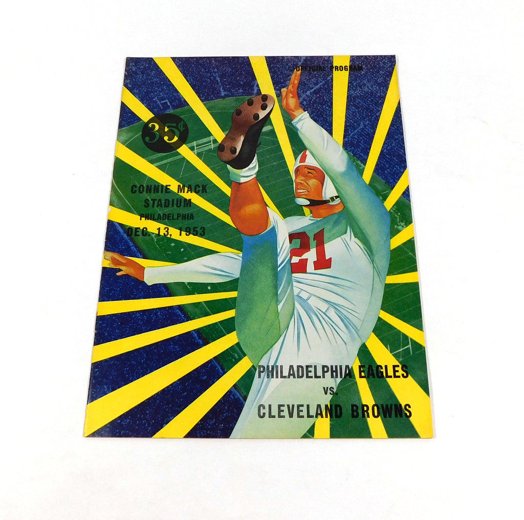 1953 Cleveland Browns at Philadelphia Eagles NFL Football Program 12-13-53
