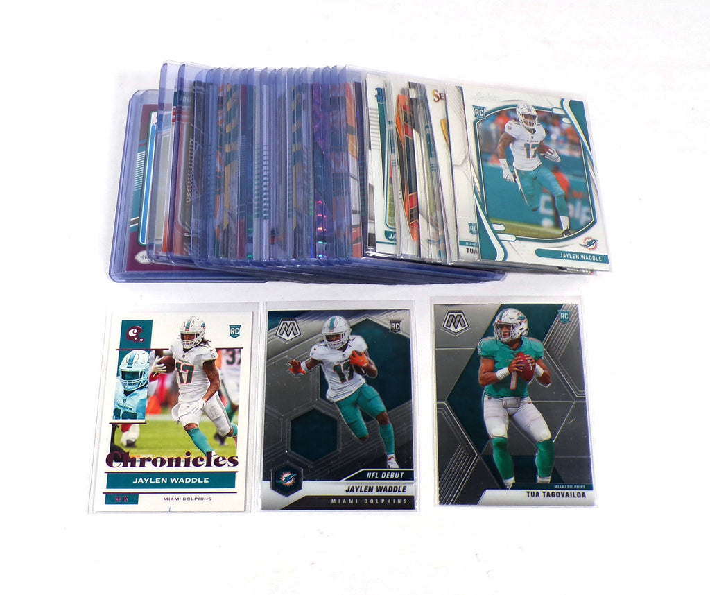 Lot of (42) Assorted 2020-2025 Panini Brands Miami Dolphins Rookies
